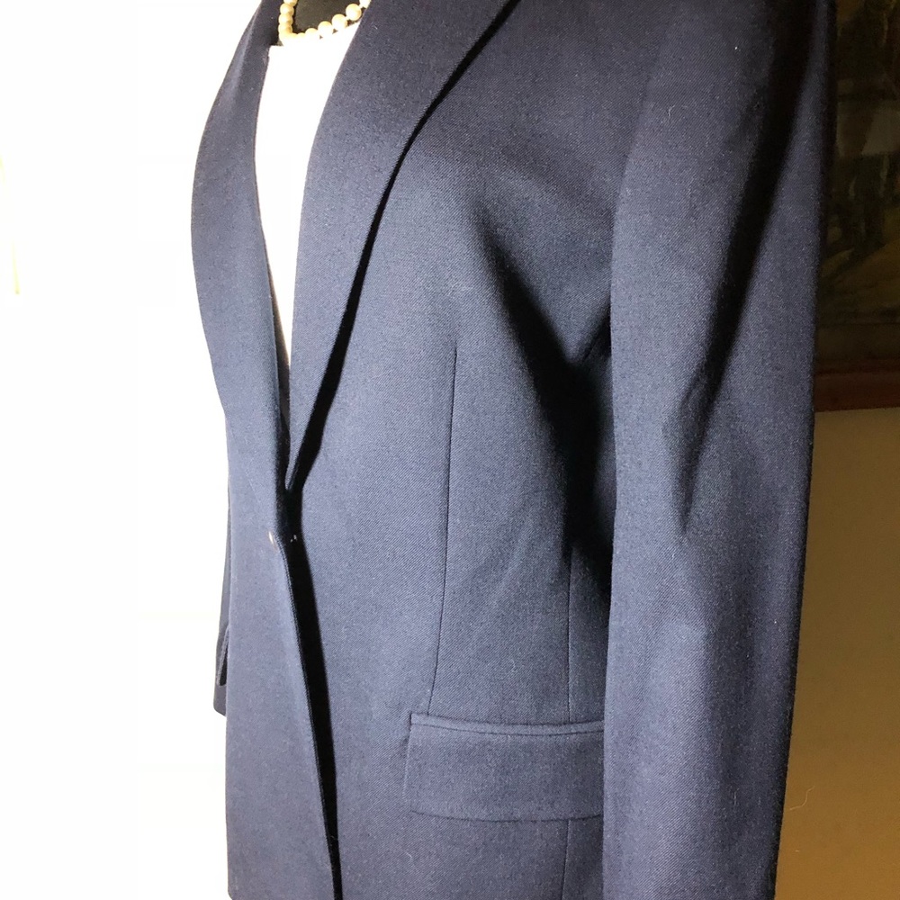 Pendleton Classic Navy One Button Wool Blazer 10 - image 8